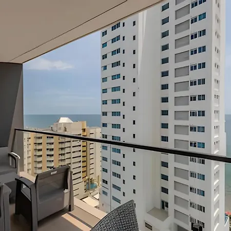 New Beautiful Sea View And Walled 2br Apartment Cartagena