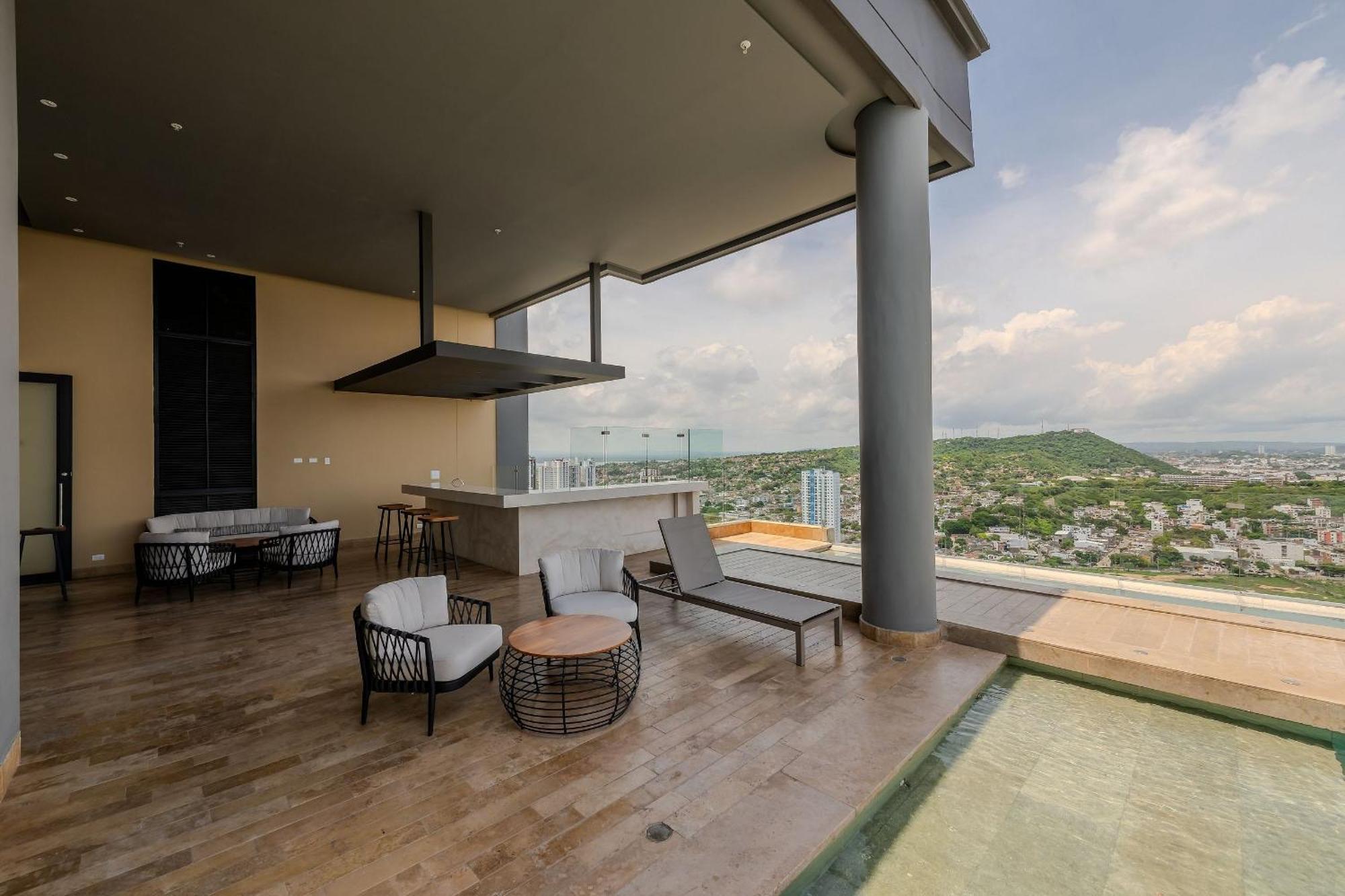 New Beautiful Sea View And Walled 2br * Cartagena